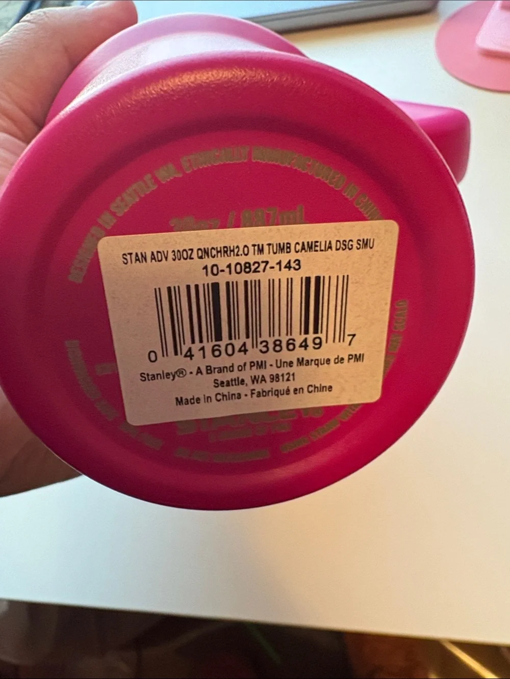 Stanley Pink Quencher Tumbler with Handle and Straw